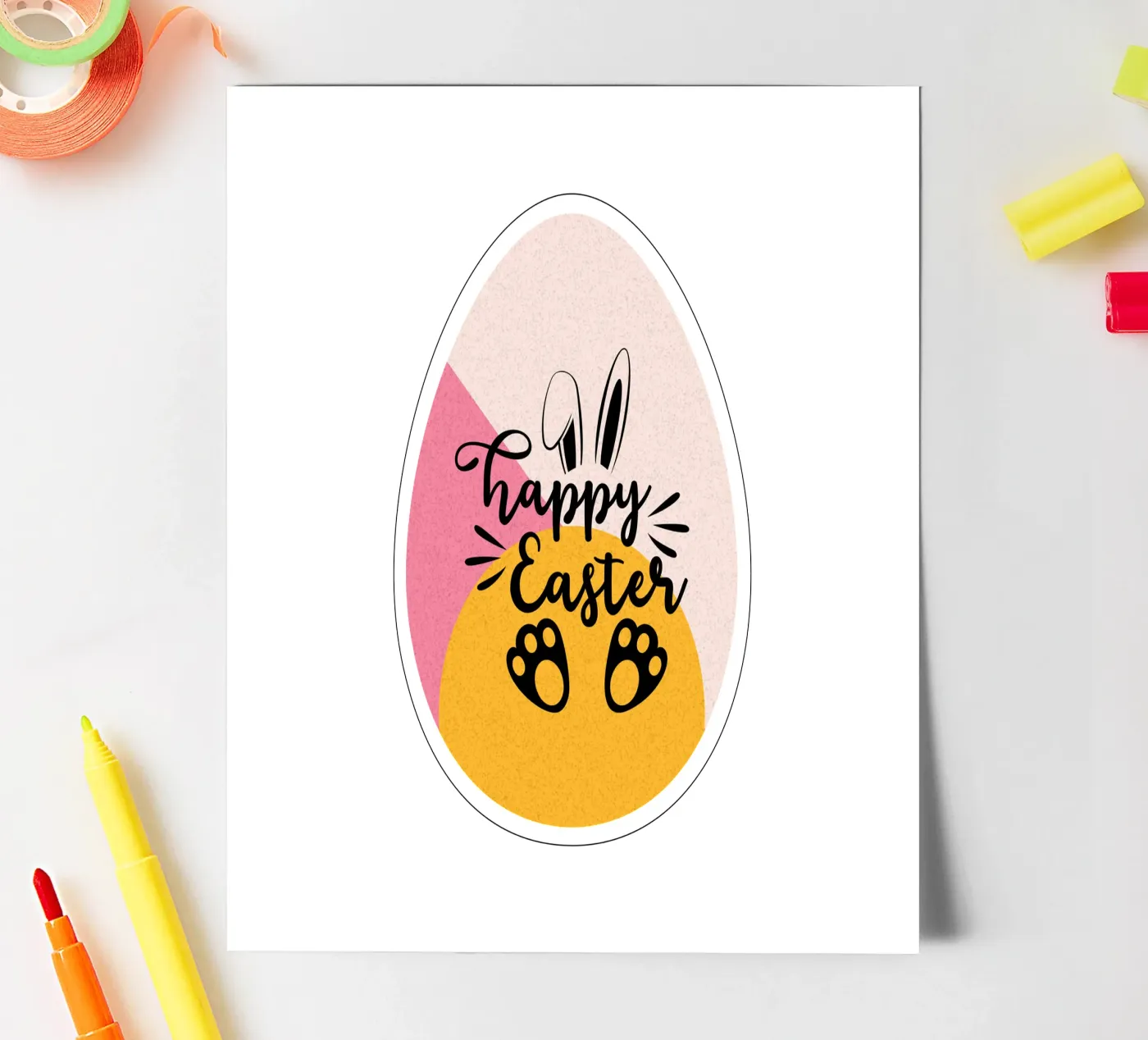 happy Easter foglio adesivo da ArtDesign by KBK