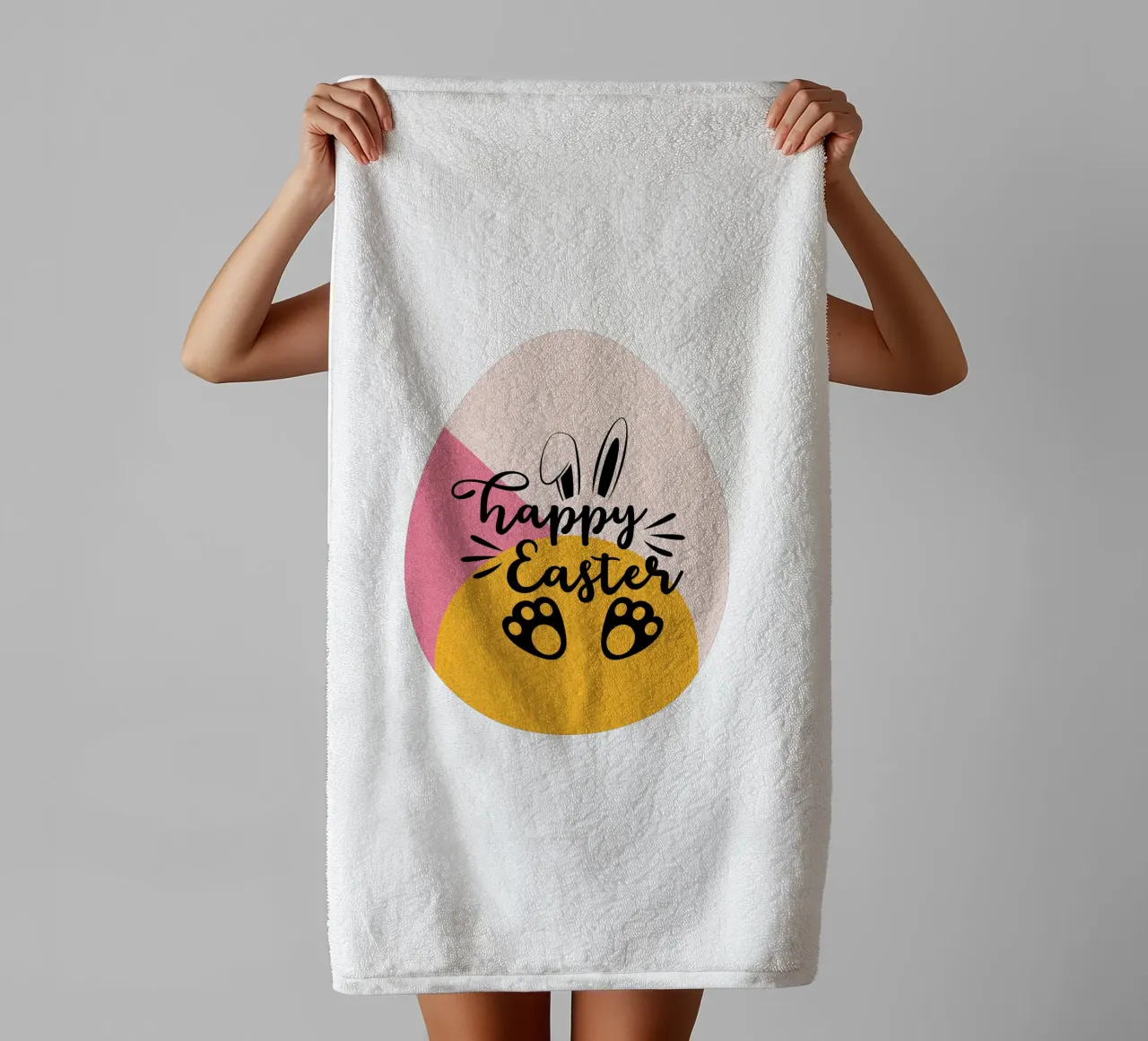 happy Easter towel by ArtDesign by KBK