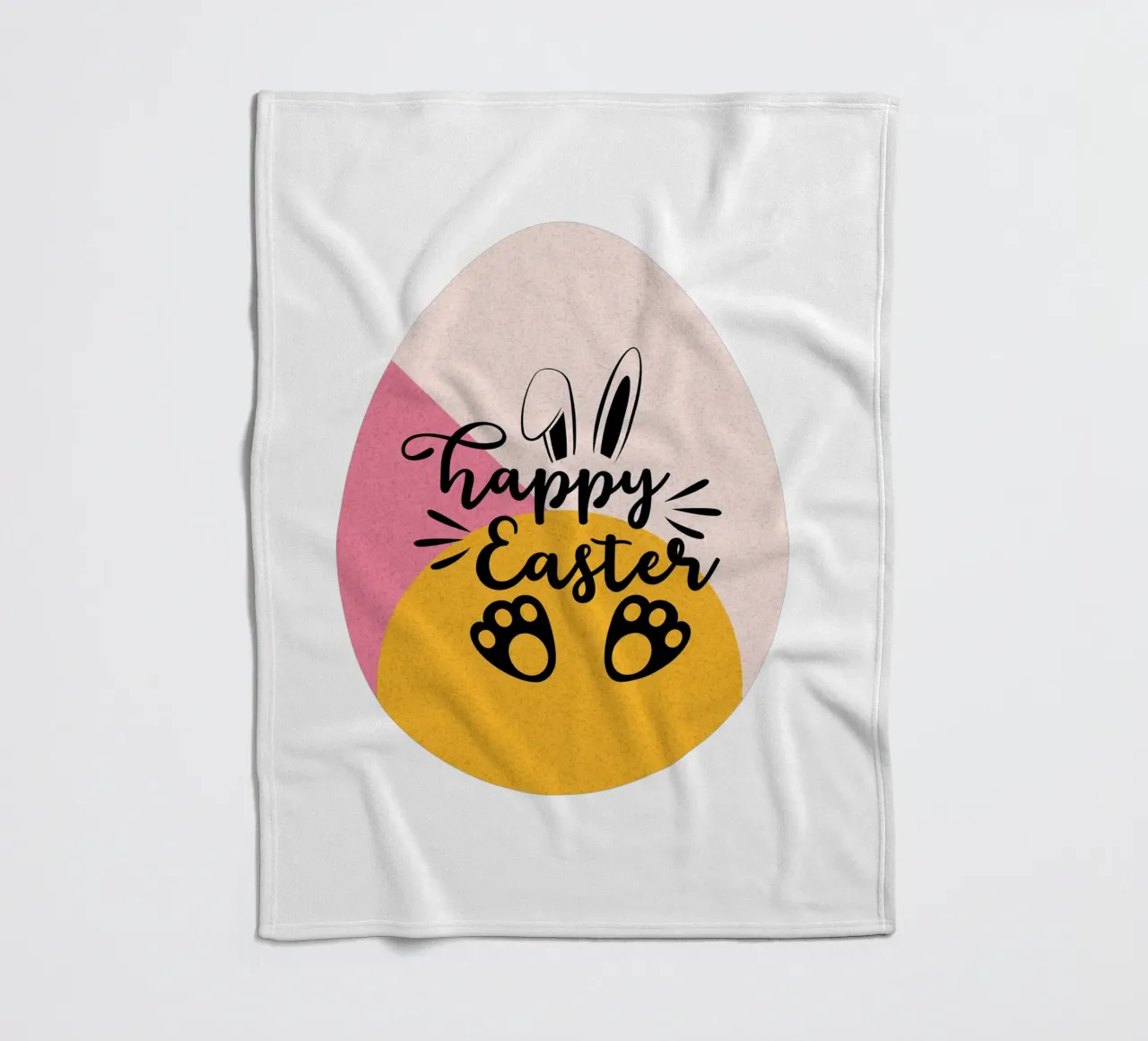 happy Easter fleece blanket by ArtDesign by KBK