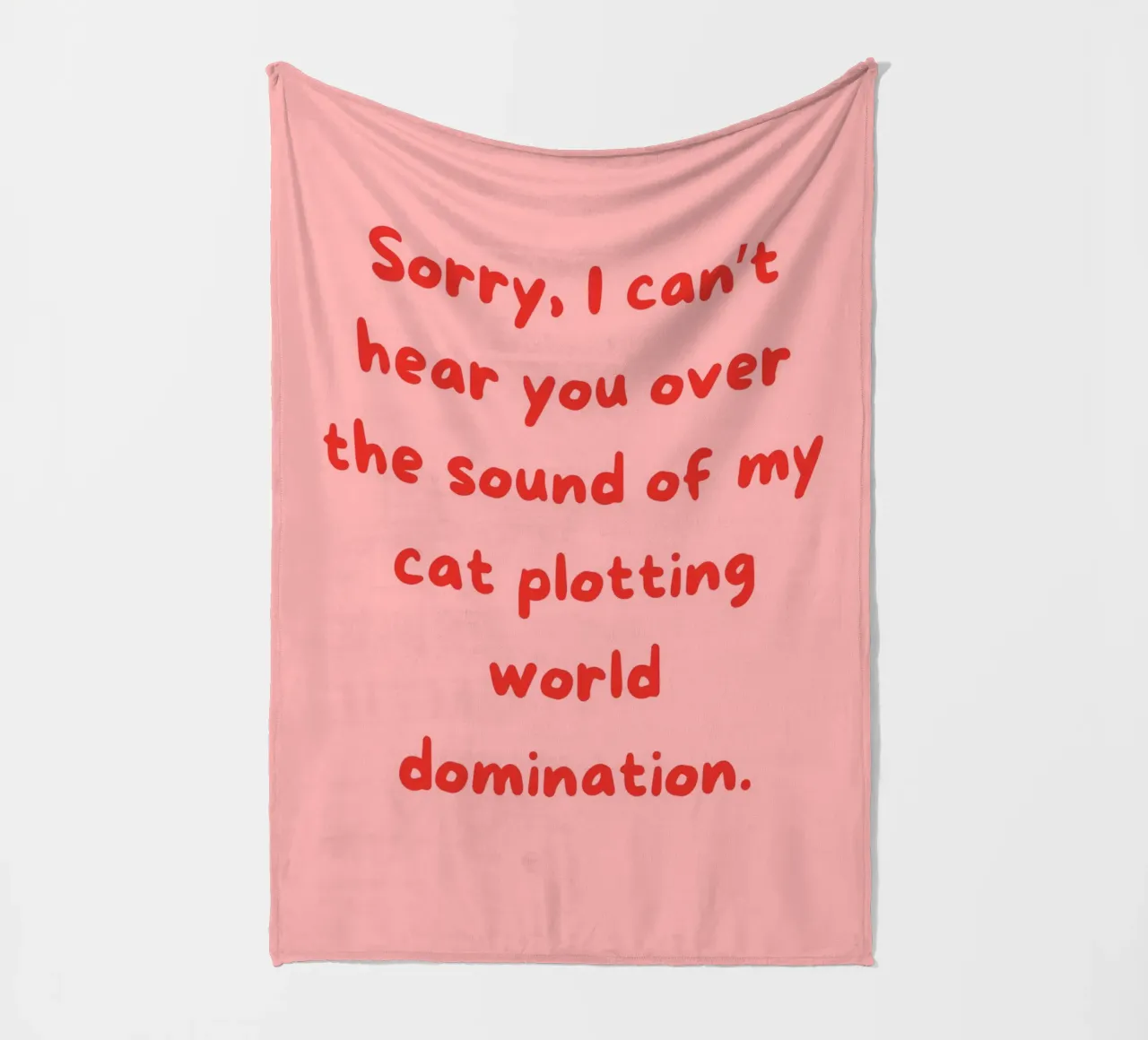 Cat Typograhpy | Funny Print for Cat Owners & Lovers coperta in pile da PrintCessStudio