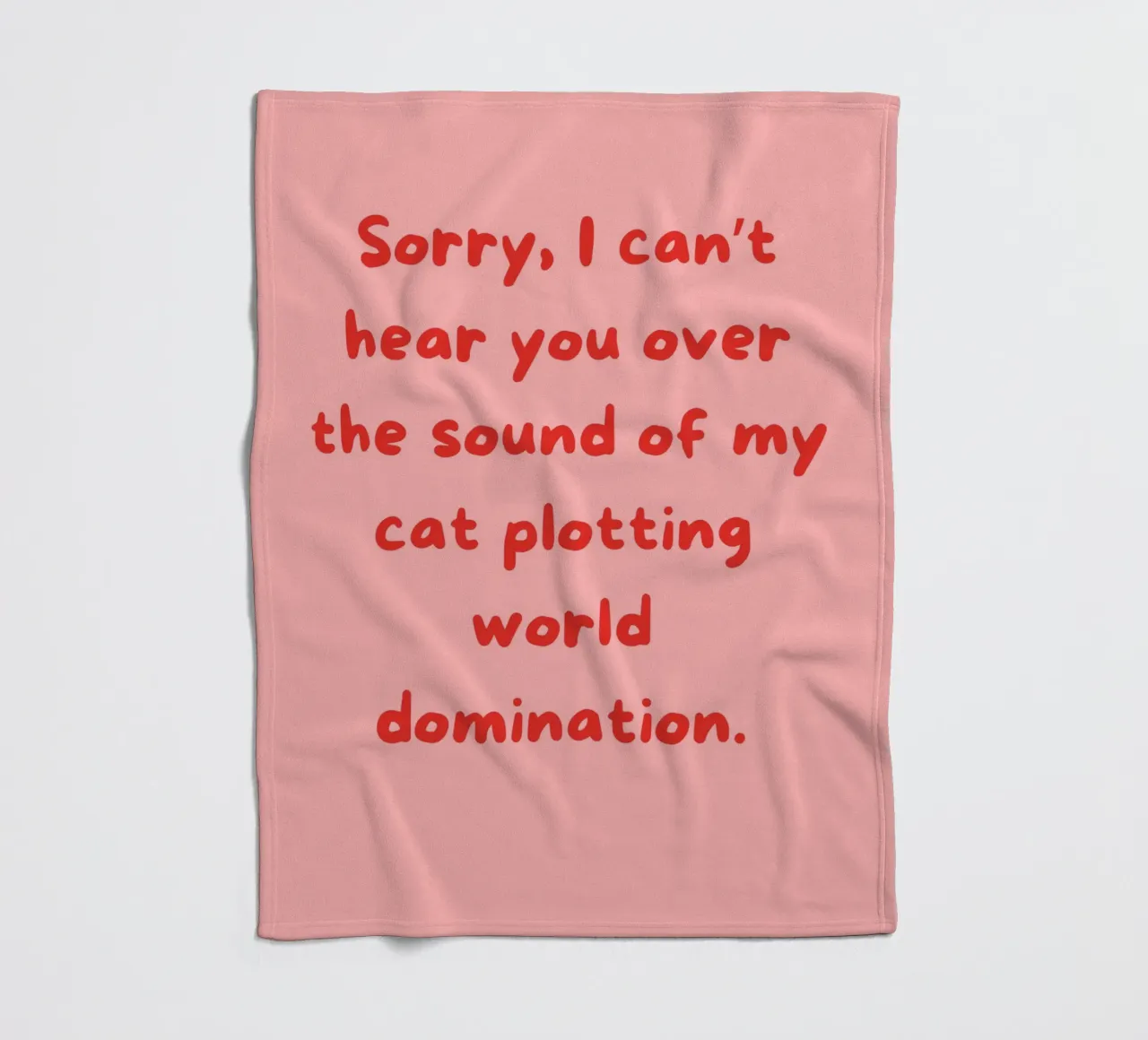 Cat Typograhpy | Funny Print for Cat Owners & Lovers coperta in pile da PrintCessStudio