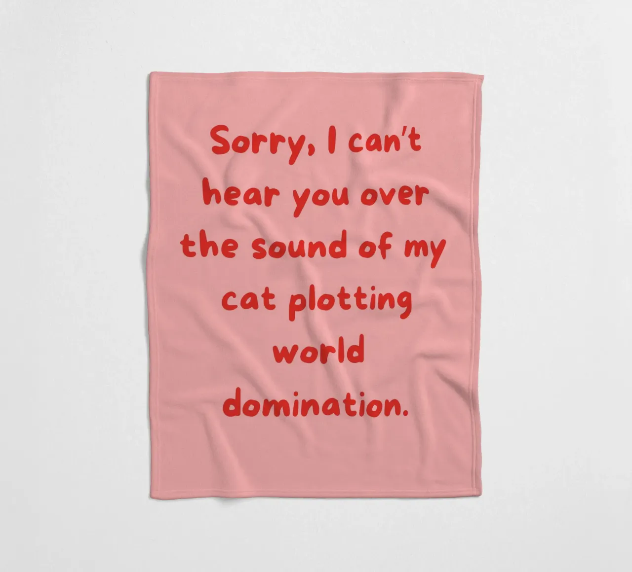 Cat Typograhpy | Funny Print for Cat Owners & Lovers coperta in pile da PrintCessStudio