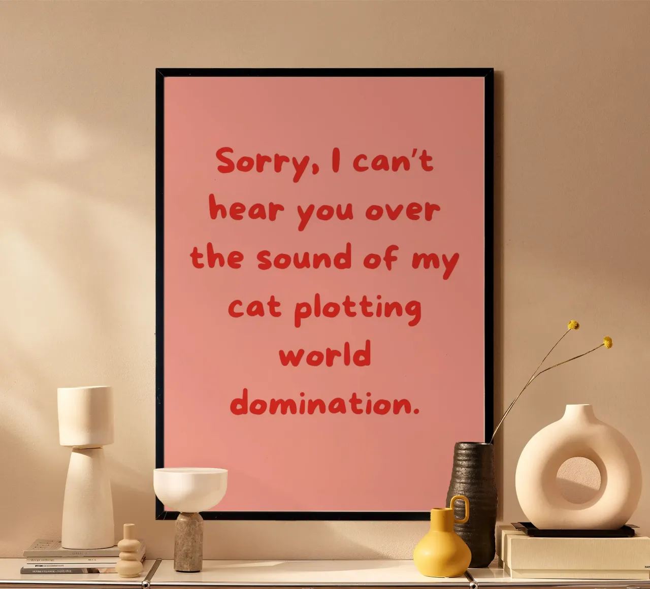 Cat Typograhpy | Funny Print for Cat Owners & Lovers carta hahnemühle da PrintCessStudio