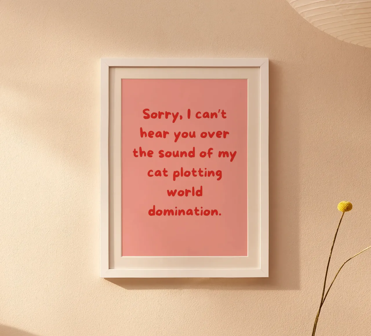 Cat Typograhpy | Funny Print for Cat Owners & Lovers poster da PrintCessStudio