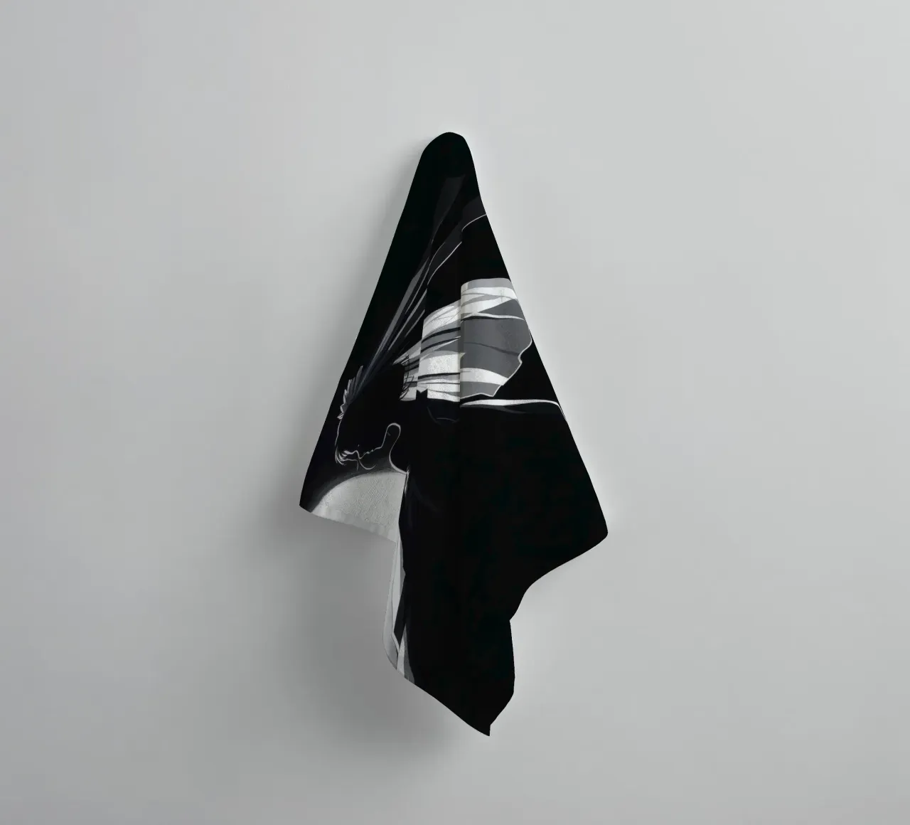 Bride in silhouette against full moon capturing the moment towel by DesignDoodle