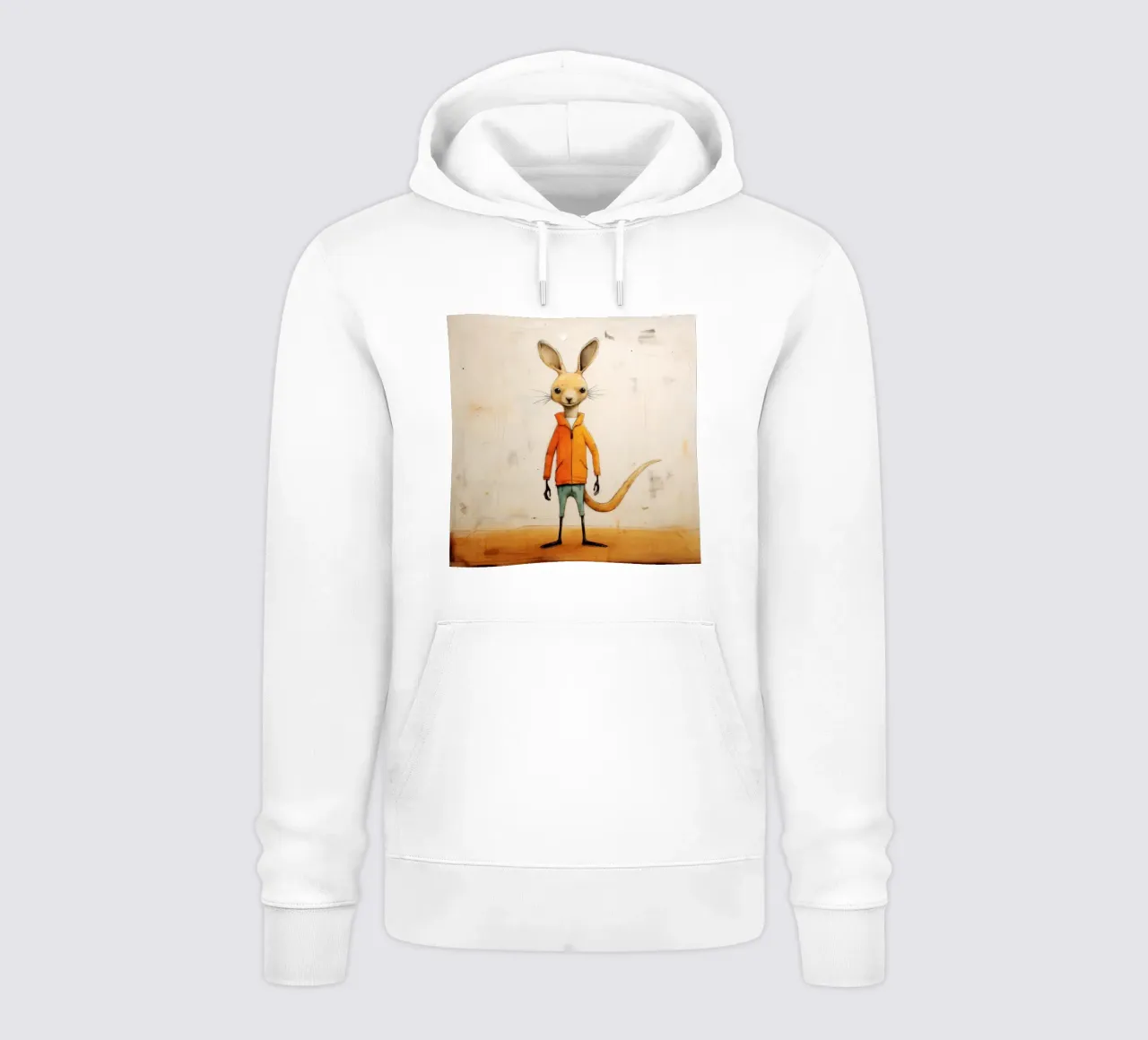 Canguro minimale 3 felpa con cappuccio da Minimal Animal Art