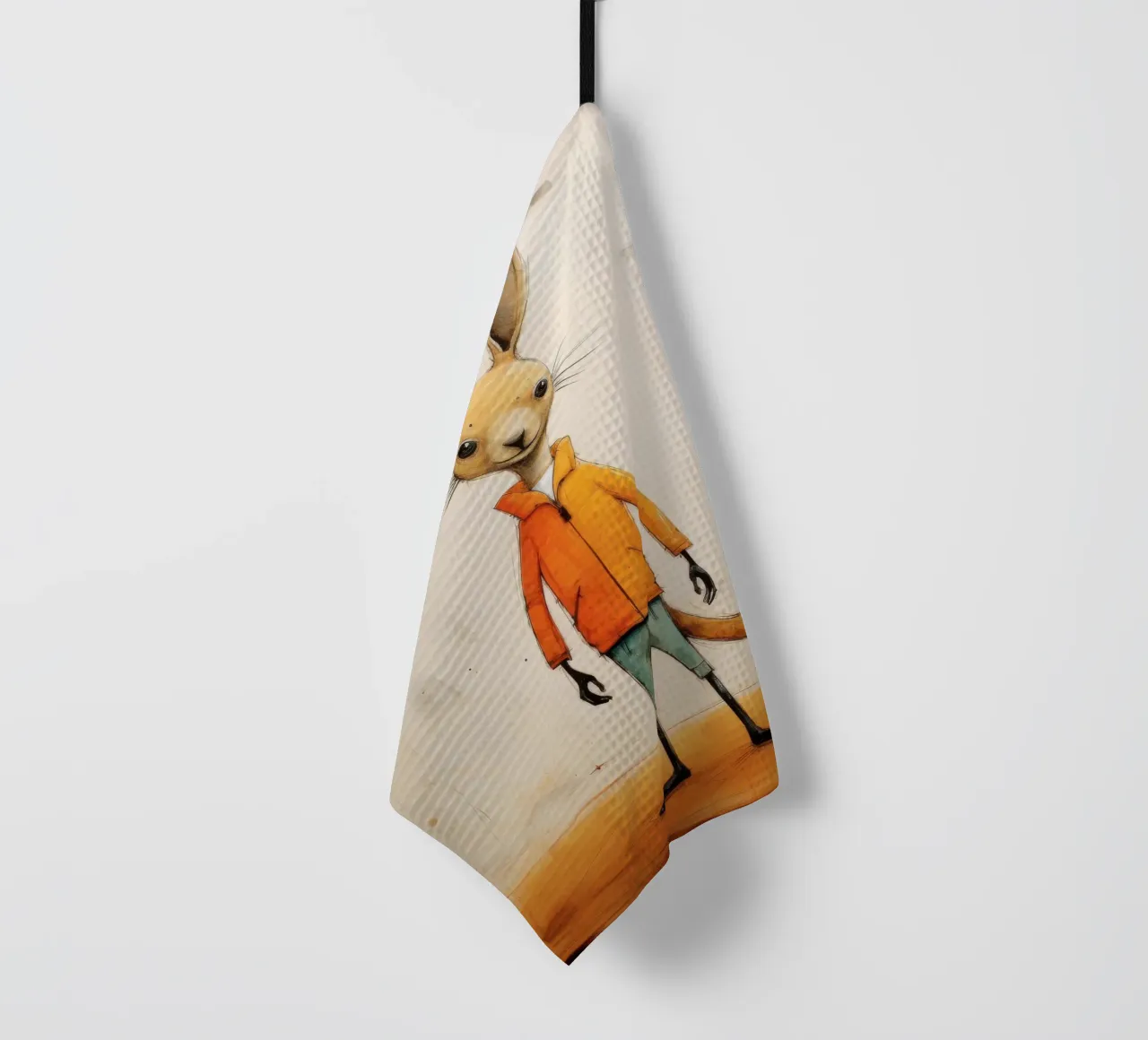 Minimal Känguru 3 Geschirrtuch von Minimal Animal Art