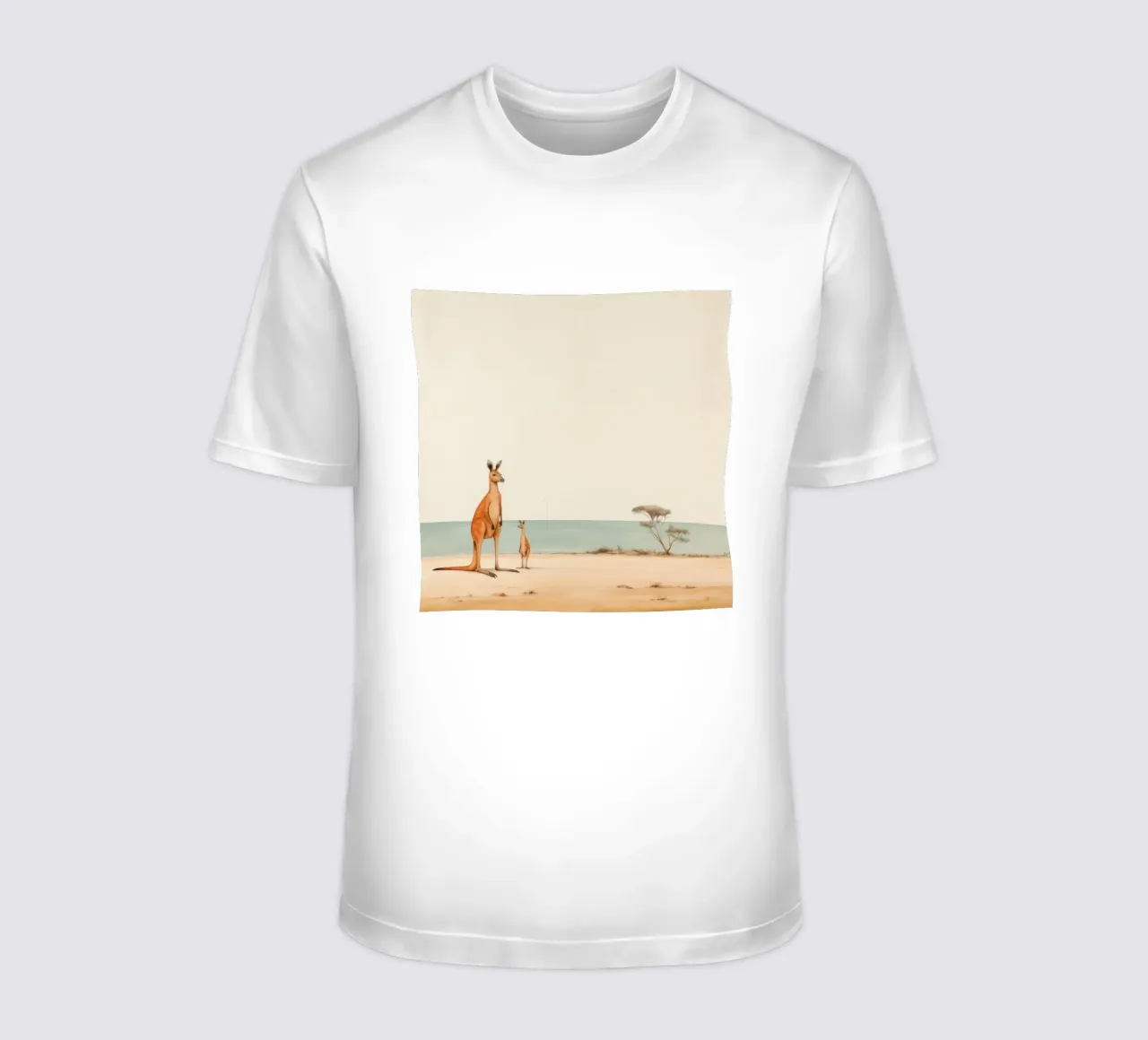 Canguro minimo 1 t-shirt da Minimal Animal Art