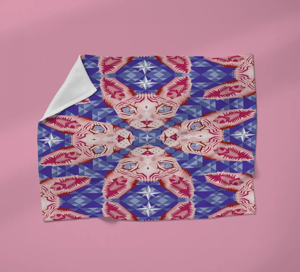 Sphynxcat Serenity Quartzrose coperta in pile da Chobopop