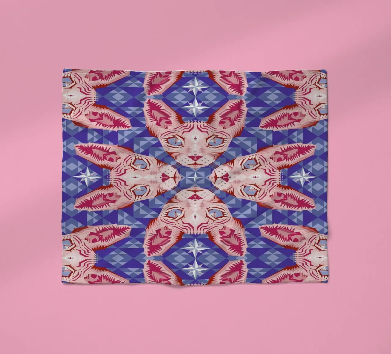 Sphynxcat Serenity Quartzrose coperta in pile da Chobopop
