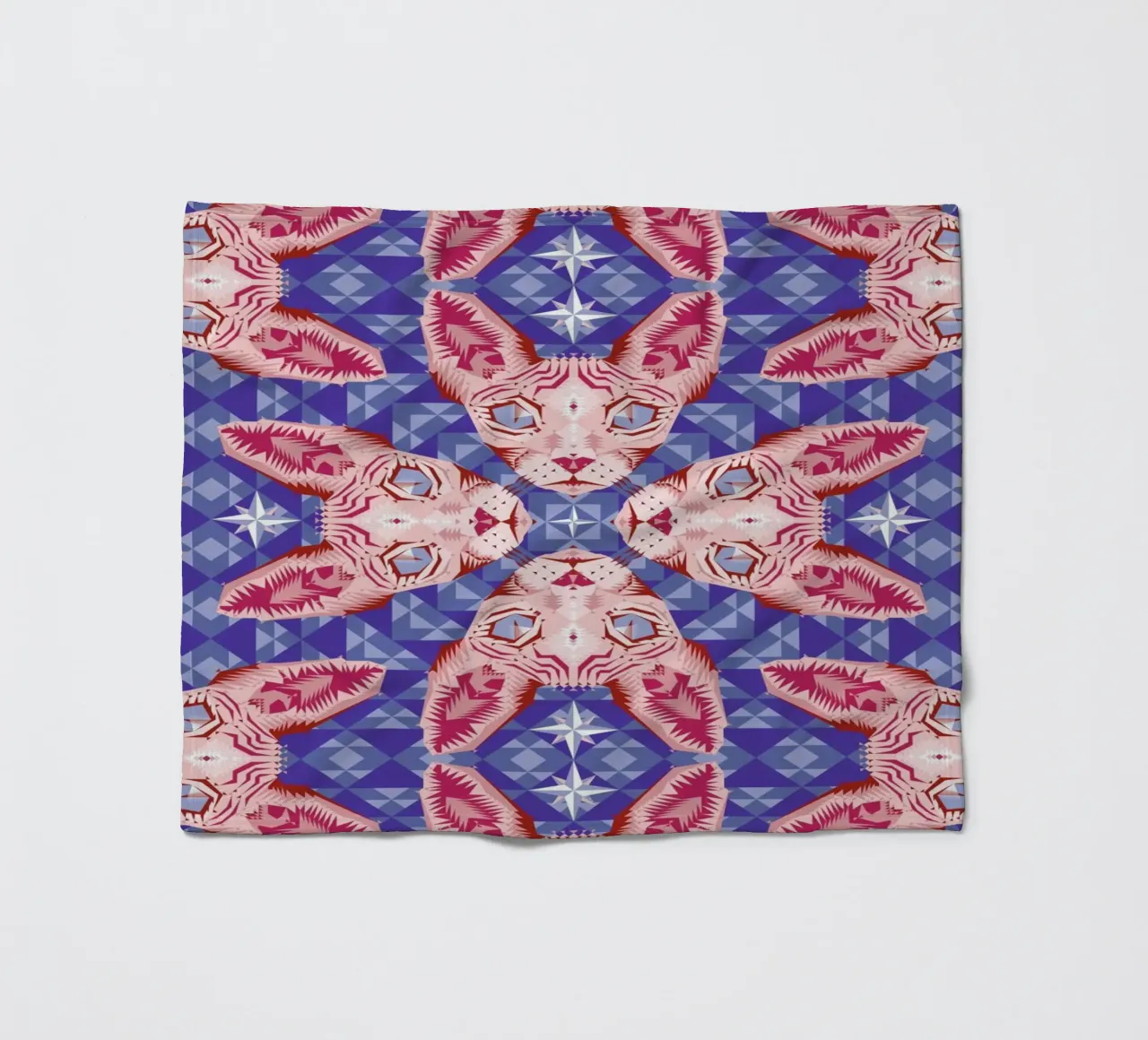 Sphynxcat Serenity Quartzrose coperta in pile da Chobopop