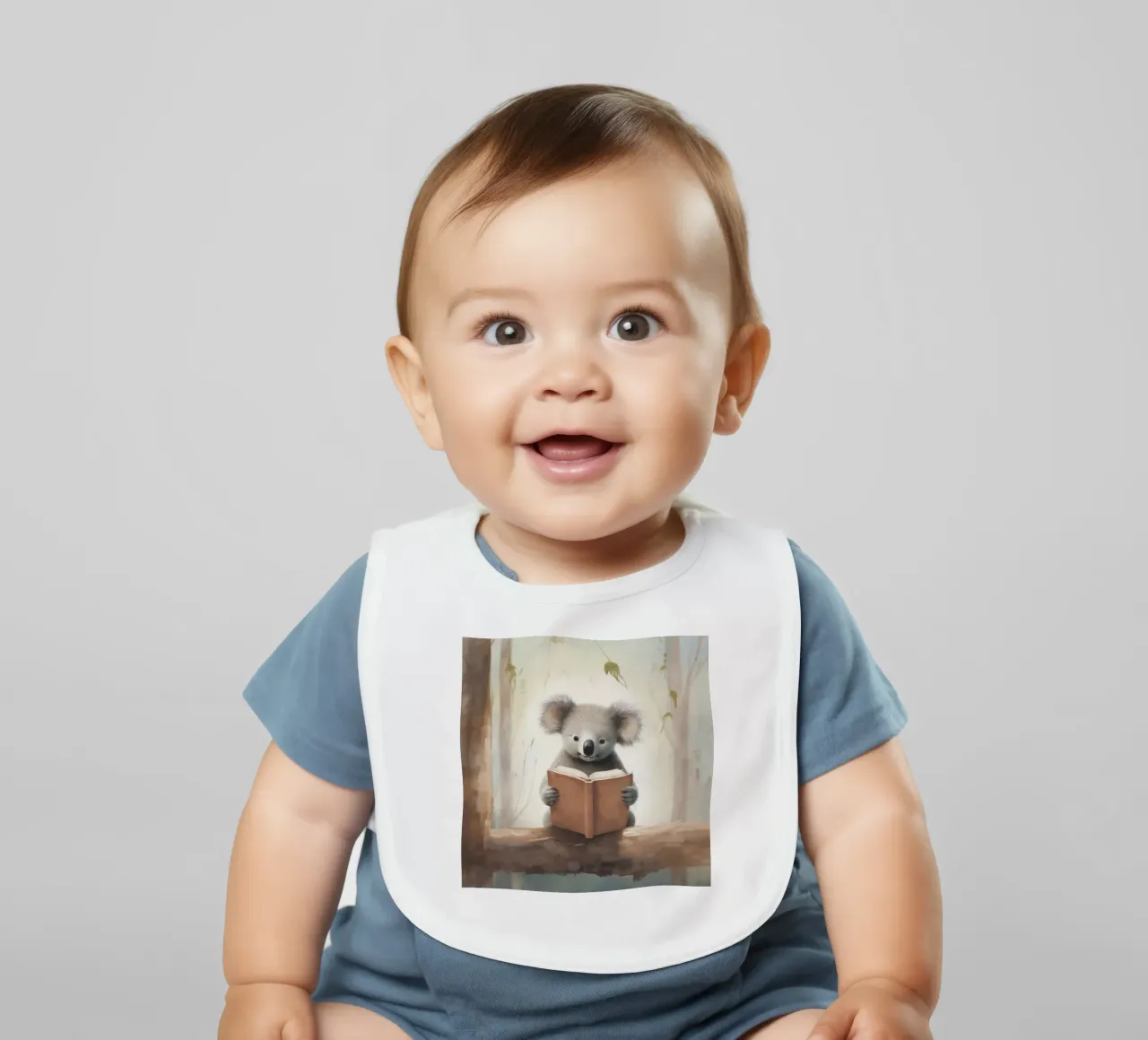 Minimum Koala 2 Babylätzchen von Minimal Animal Art