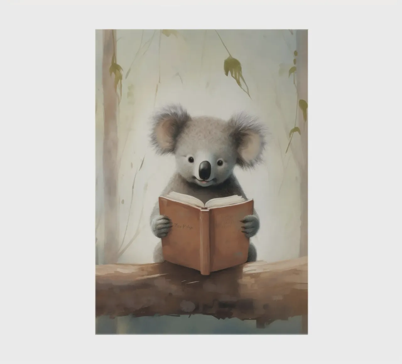 Minimum Koala 2 notebook by Minimal Animal Art