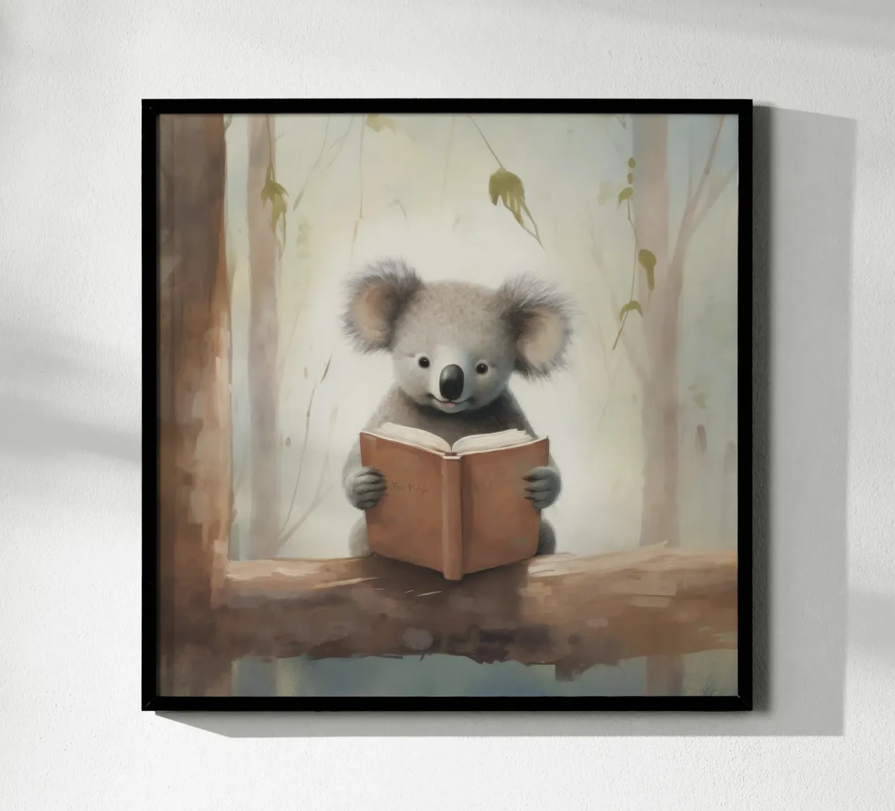 Koala minimo 2 poster con telaio in legno da Minimal Animal Art