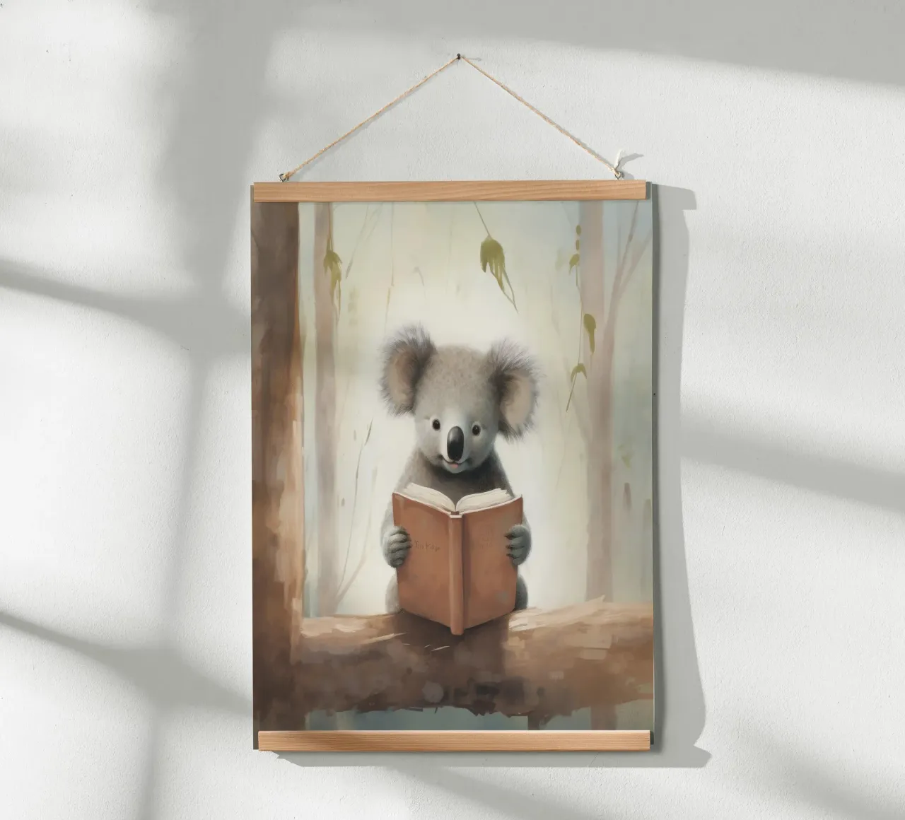 Koala minimo 2 poster con telaio in legno da Minimal Animal Art