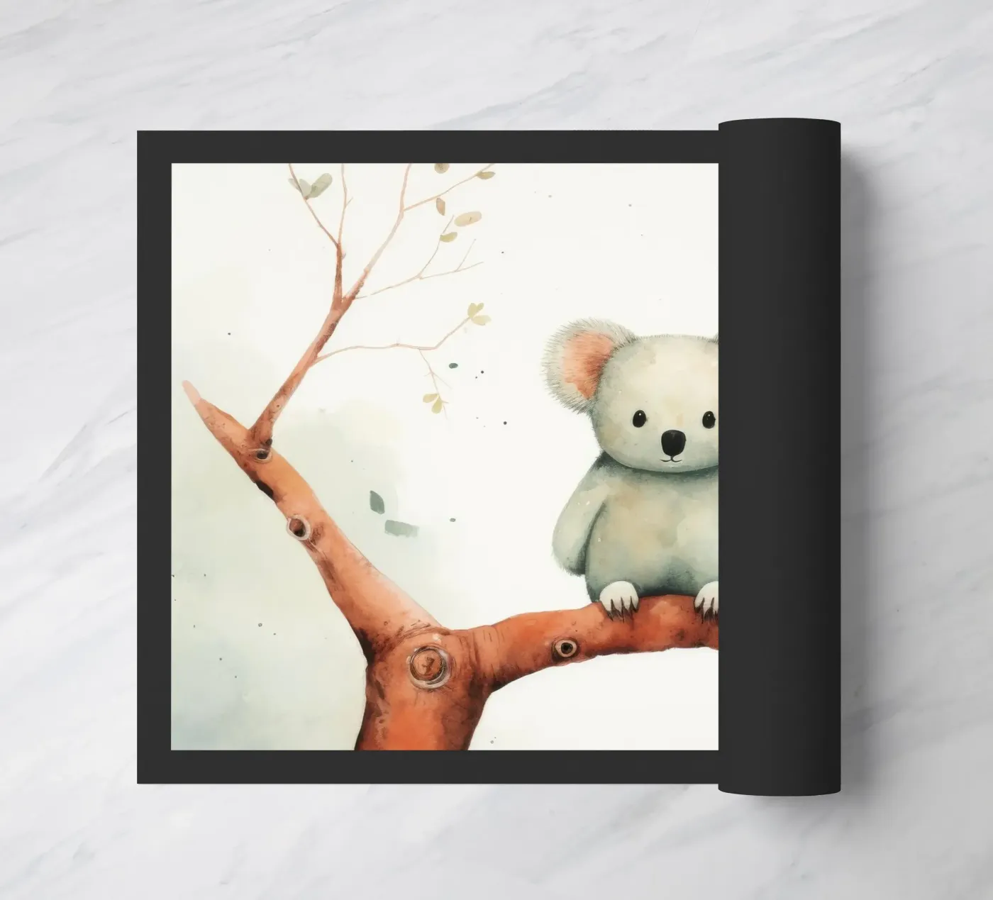 Minimal Koala doormat by Minimal Animal Art