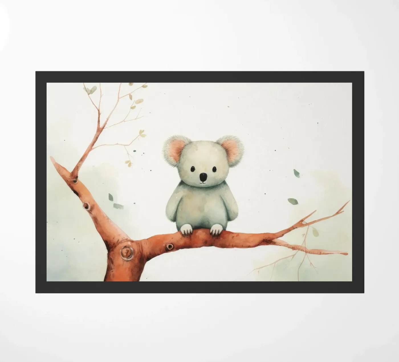 Minimal Koala doormat by Minimal Animal Art