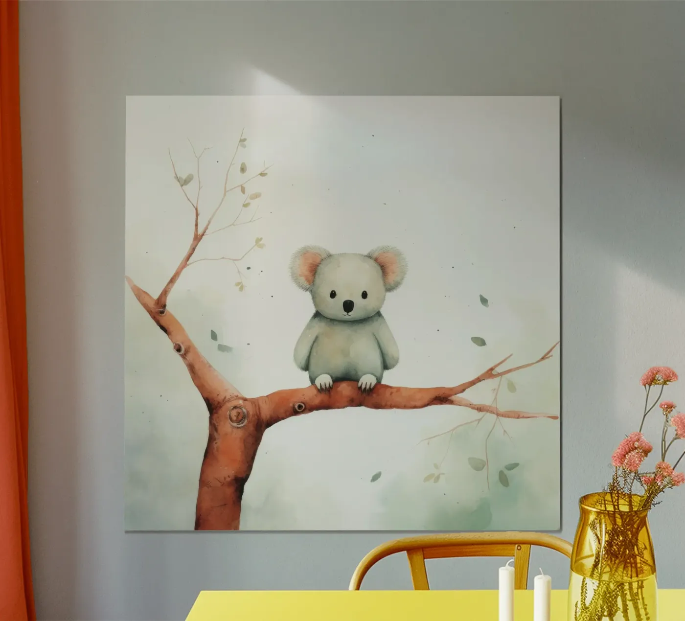 Minimal Koala poster by Minimal Animal Art