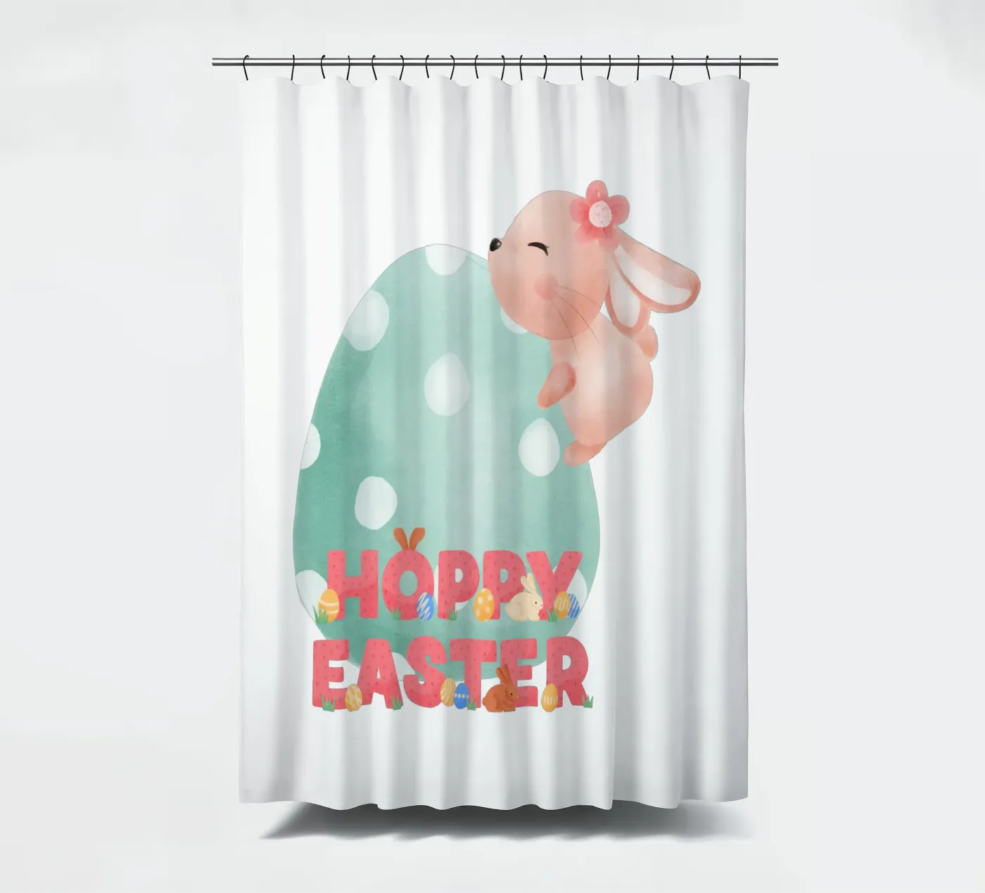 HOPPY EASTER Duschvorhang von ArtDesign by KBK