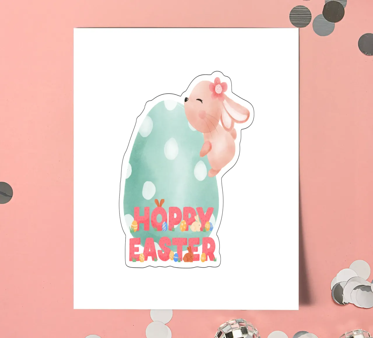 BUONA PASQUA foglio adesivo da ArtDesign by KBK