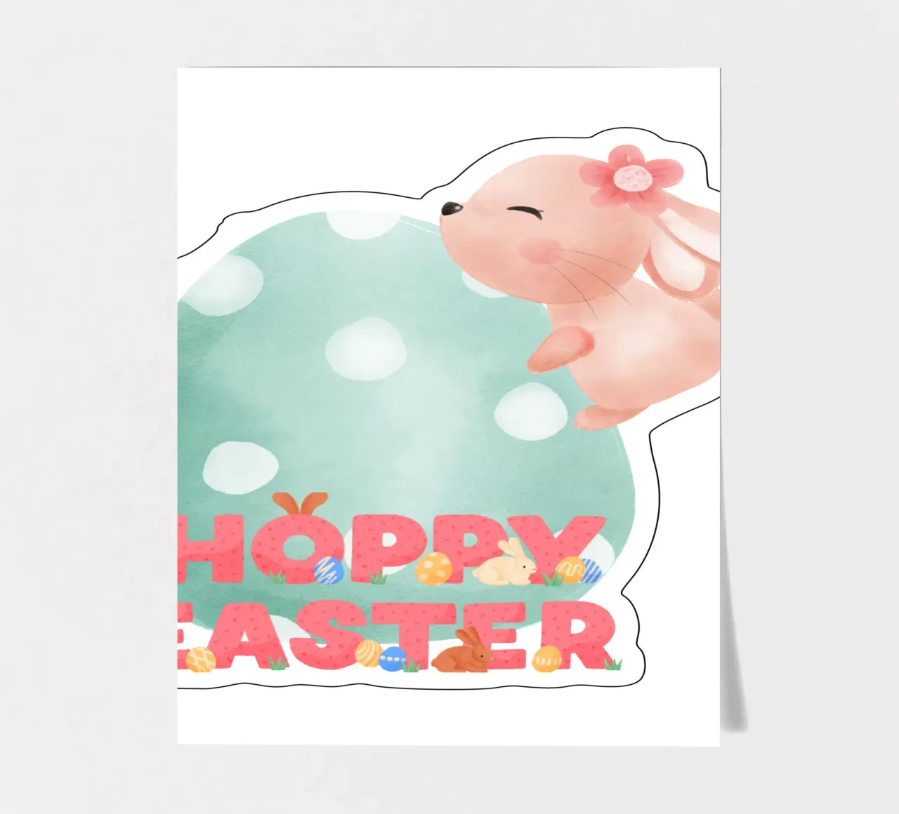 BUONA PASQUA foglio adesivo da ArtDesign by KBK