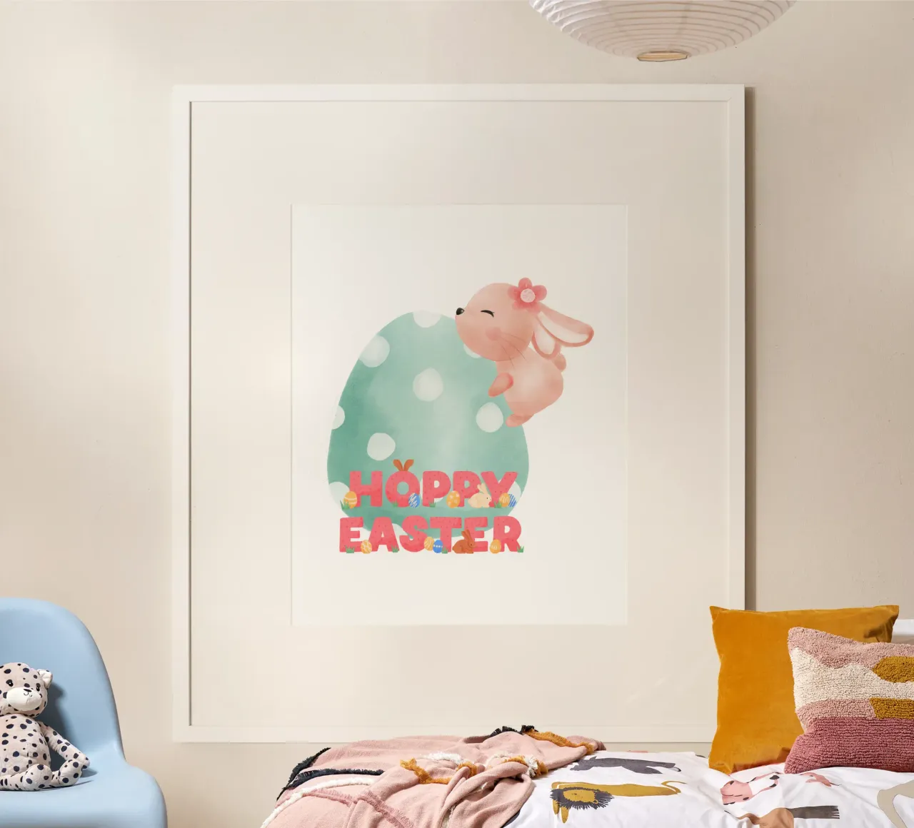 HOPPY EASTER poster by ArtDesign by KBK