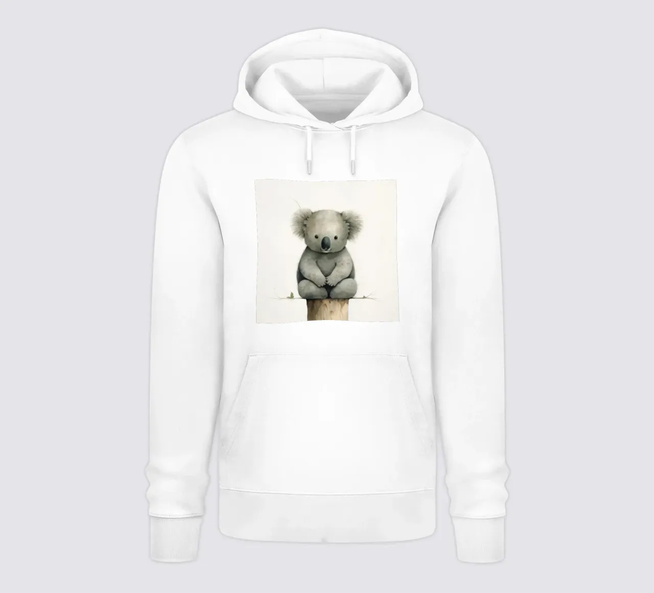Koala minimo 4 felpa con cappuccio da Minimal Animal Art