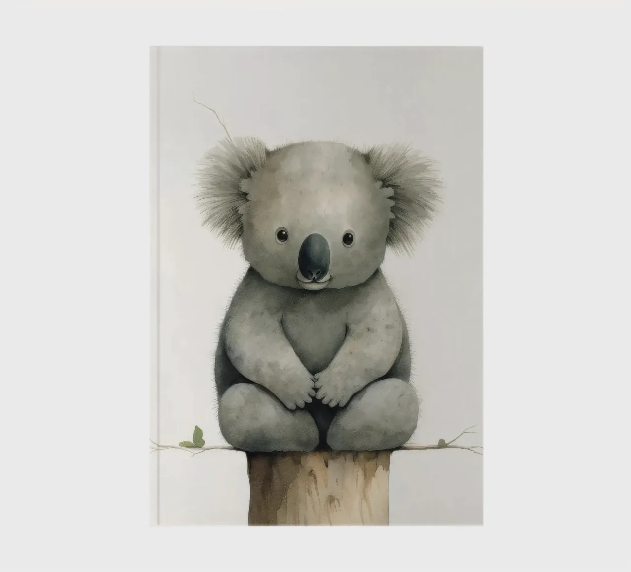 Minimum Koala 4 notebook by Minimal Animal Art