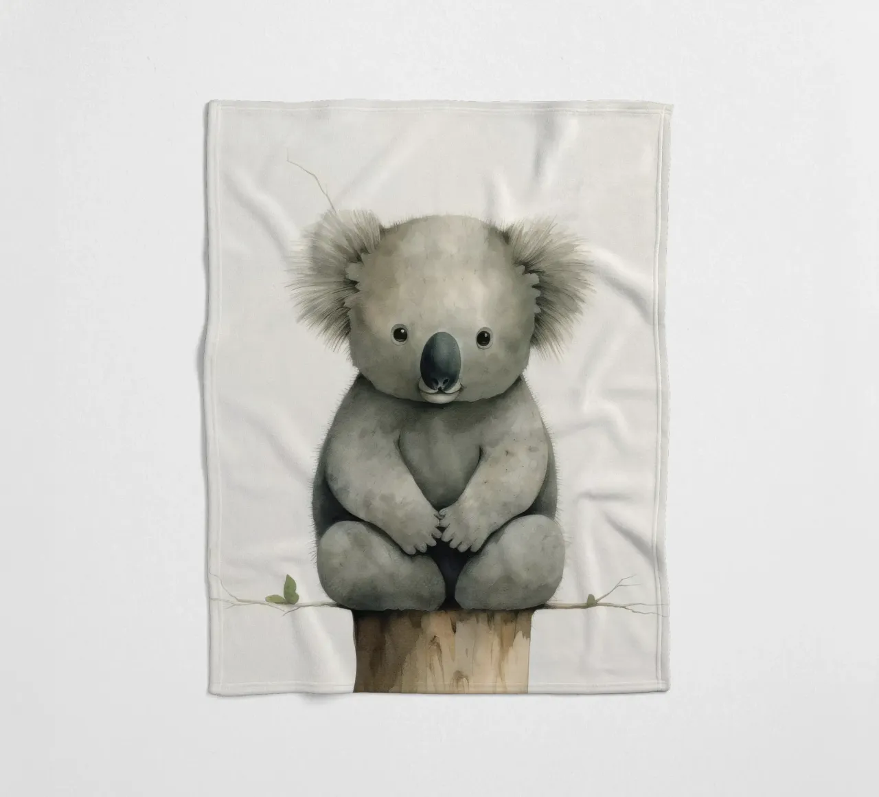 Koala minimo 4 coperta in pile da Minimal Animal Art