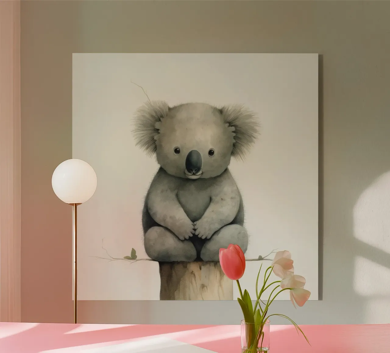 Koala minimo 4 plexiglass da Minimal Animal Art