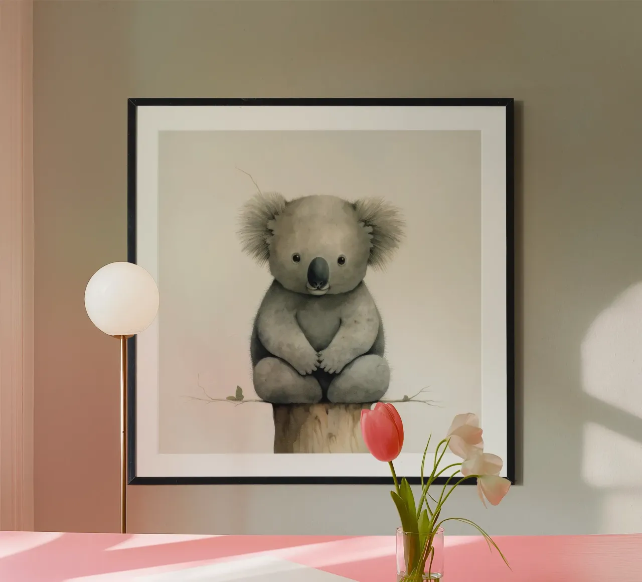 Minimo Koala product.type.poster common.byCreator Minimal Animal Art