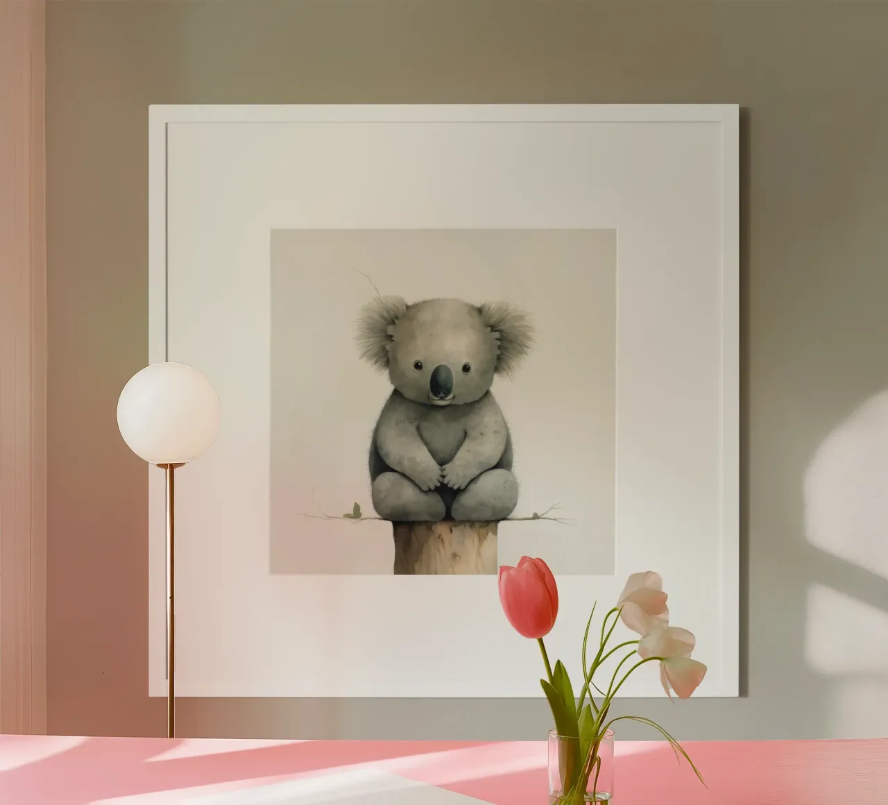 Minimo Koala product.type.poster common.byCreator Minimal Animal Art
