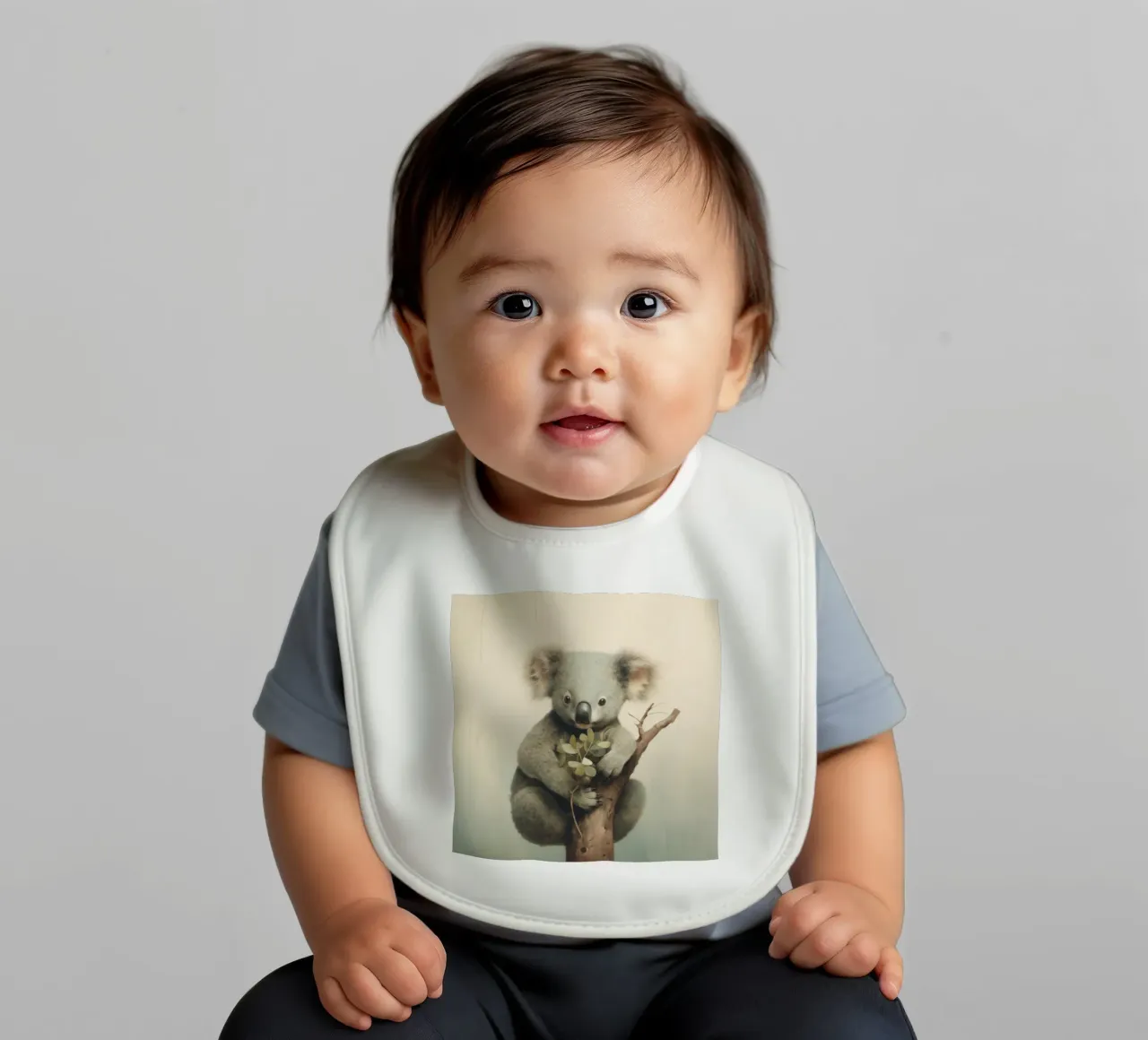 Minimum Koala 1 Babylätzchen von Minimal Animal Art