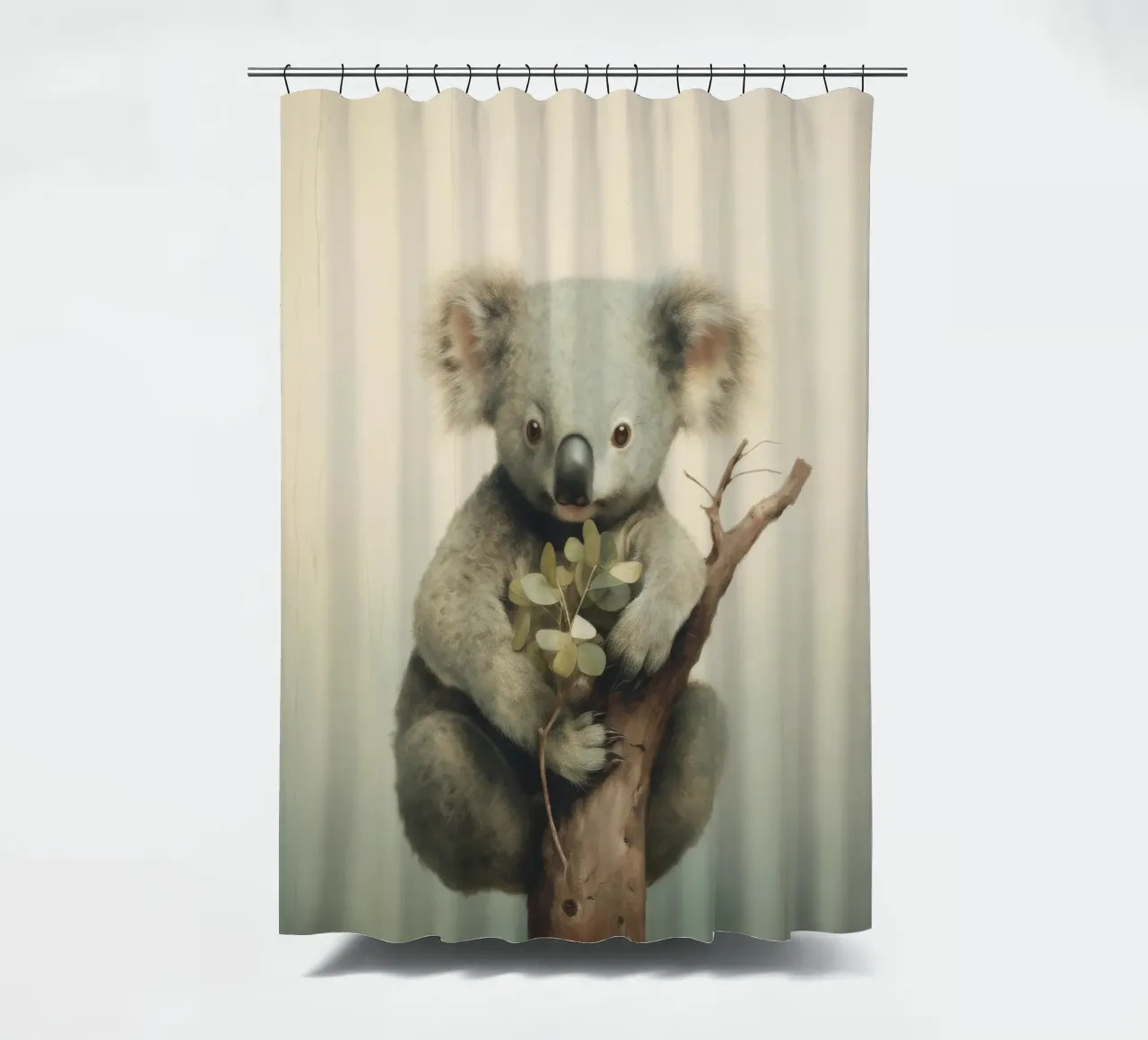 Koala minimo 1 tenda da doccia da Minimal Animal Art