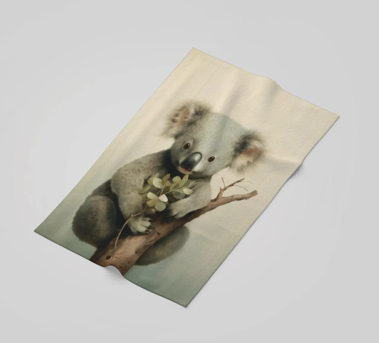 Minimal Koala telo mare da Minimal Animal Art