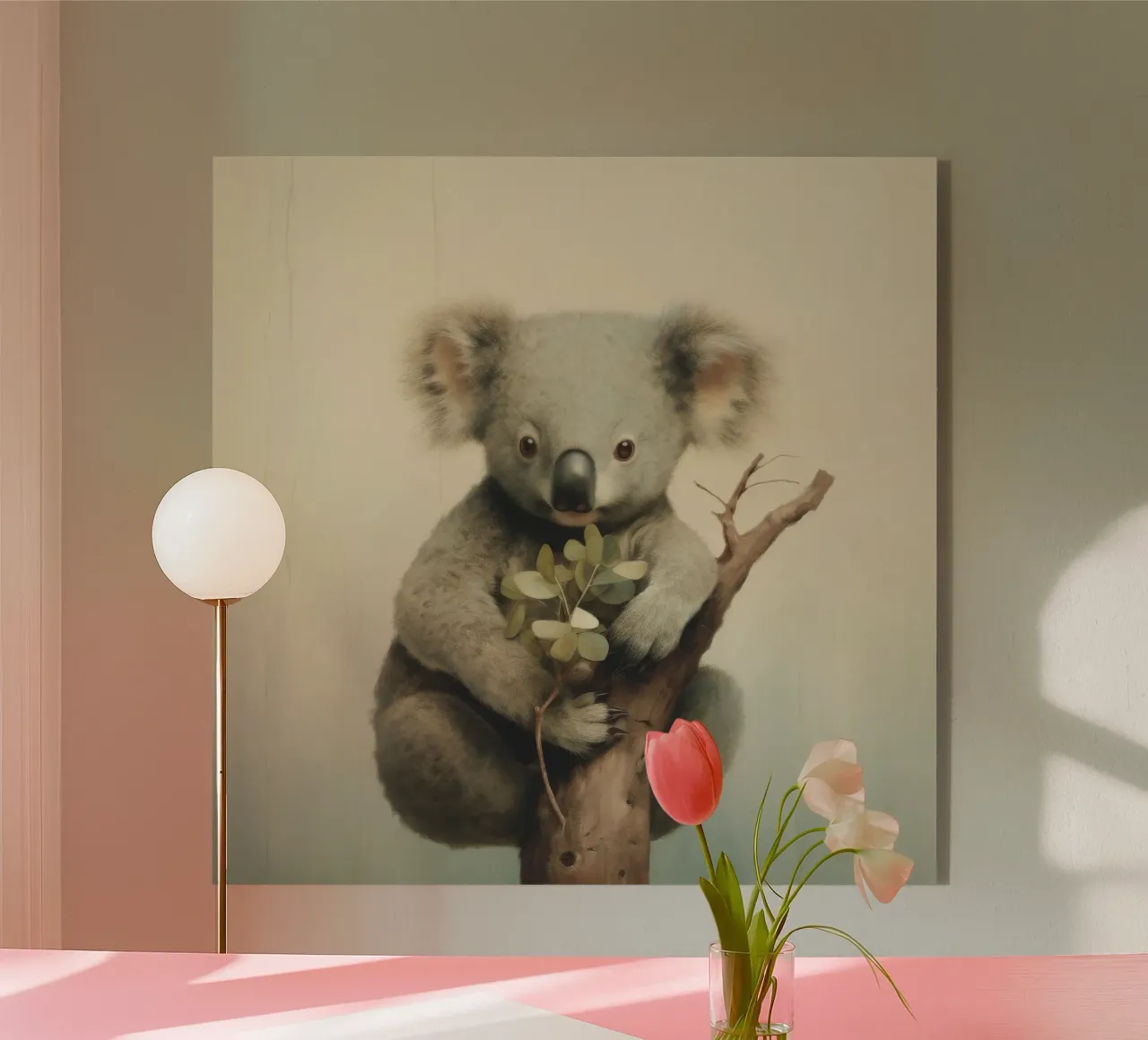 Koala minimo 1 plexiglass da Minimal Animal Art