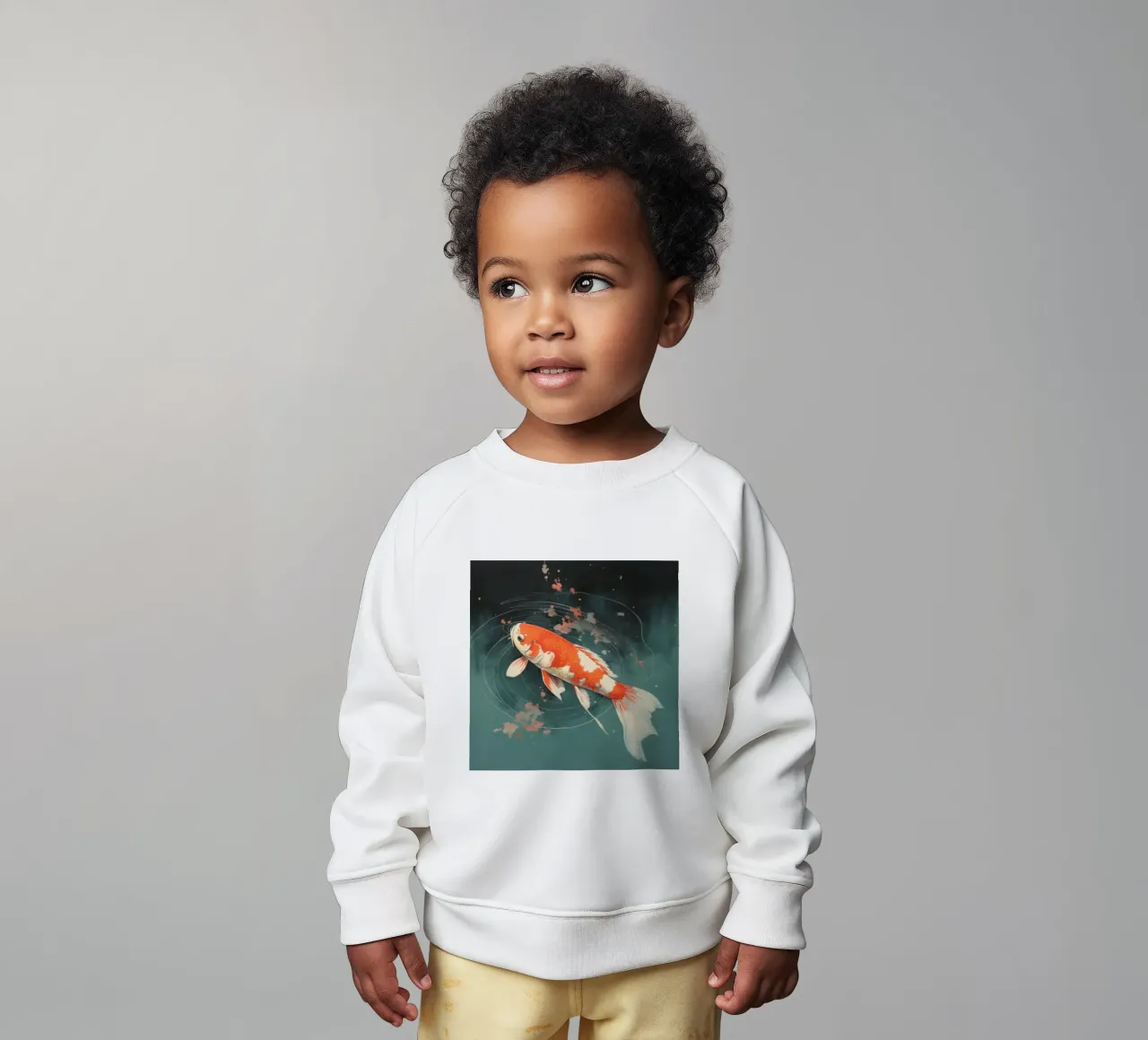 Minimal Koi 2 felpa neonato da Minimal Animal Art