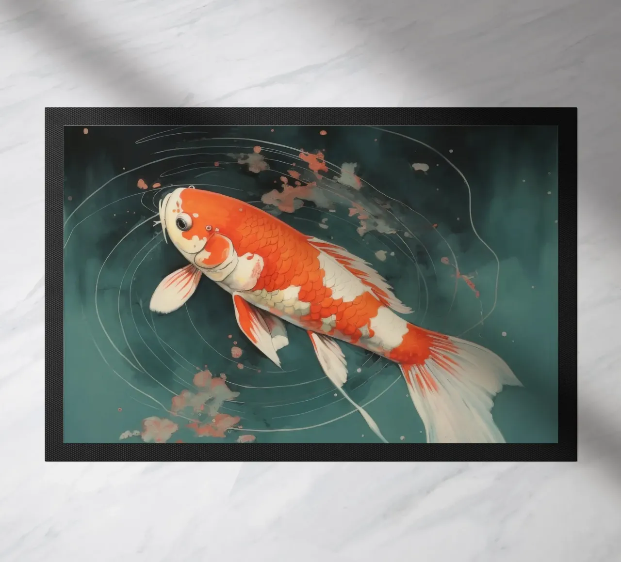 Minimal Koi 2 zerbino da Minimal Animal Art