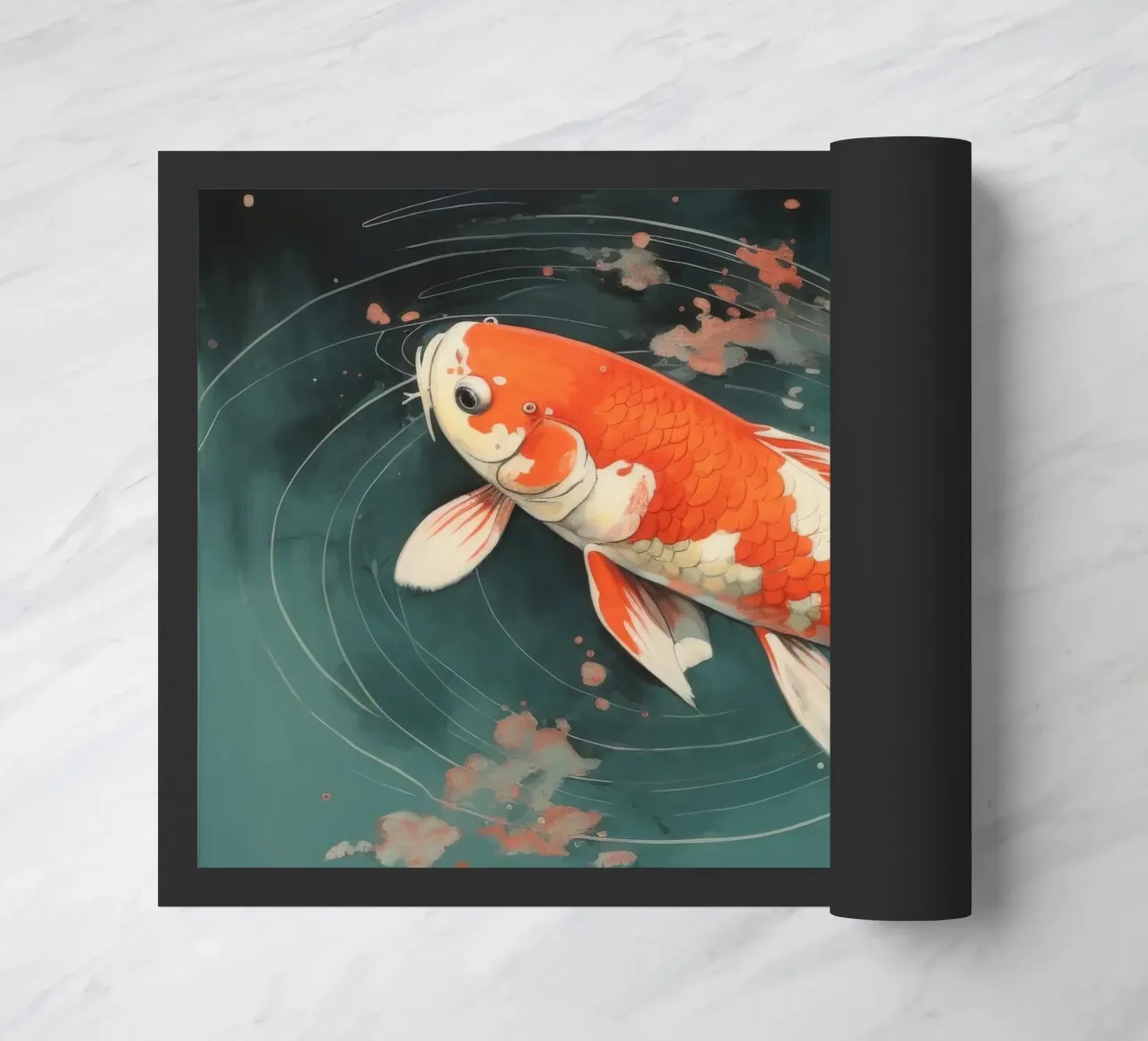 Minimal Koi 2 zerbino da Minimal Animal Art