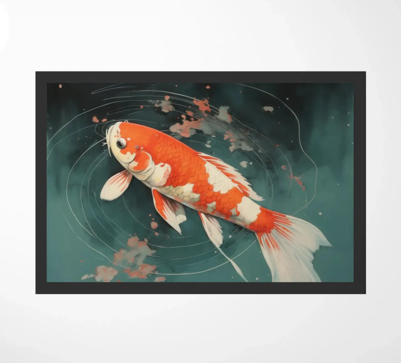 Minimal Koi 2 zerbino da Minimal Animal Art