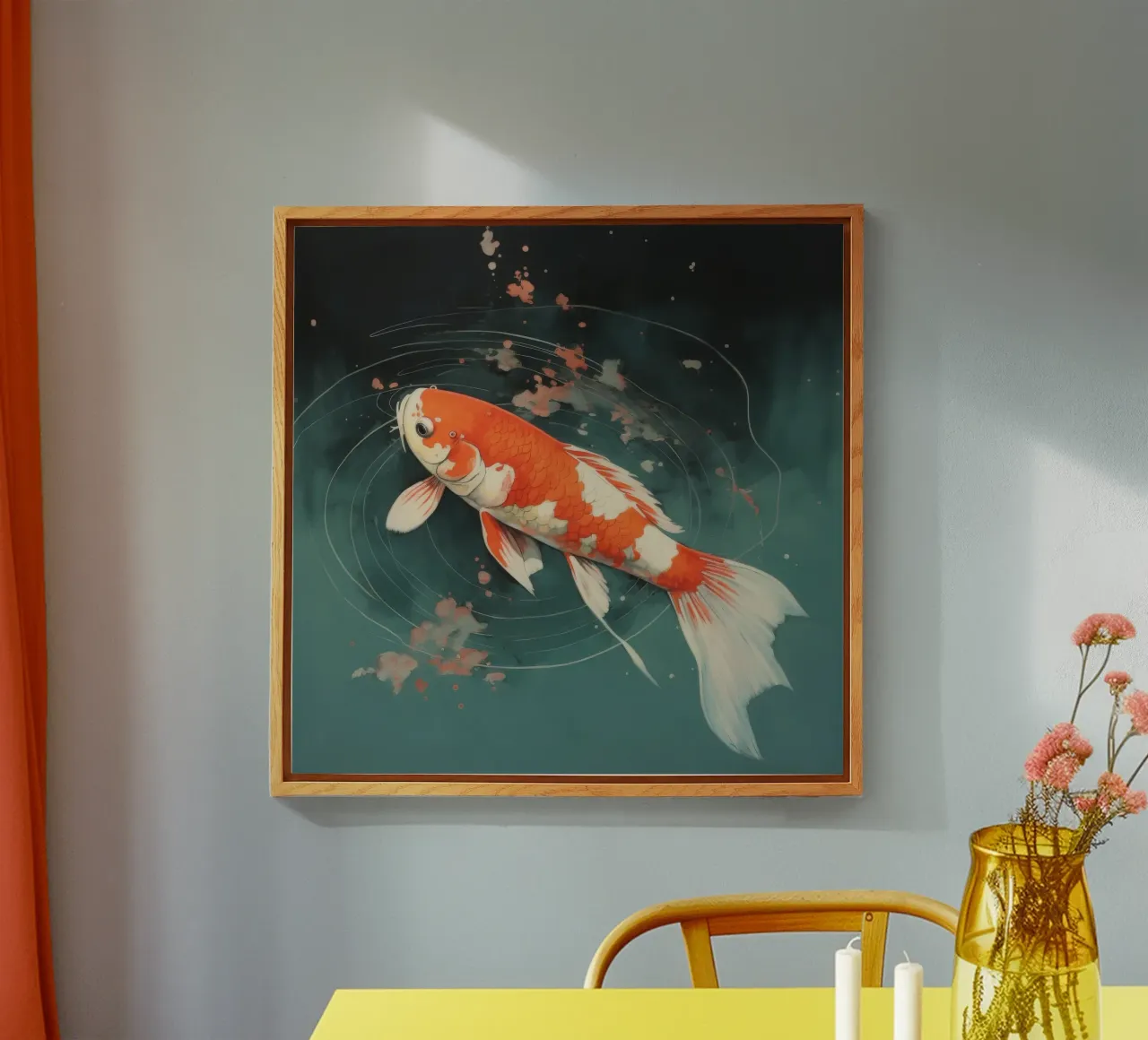 Minimal Koi 2 plexiglass da Minimal Animal Art