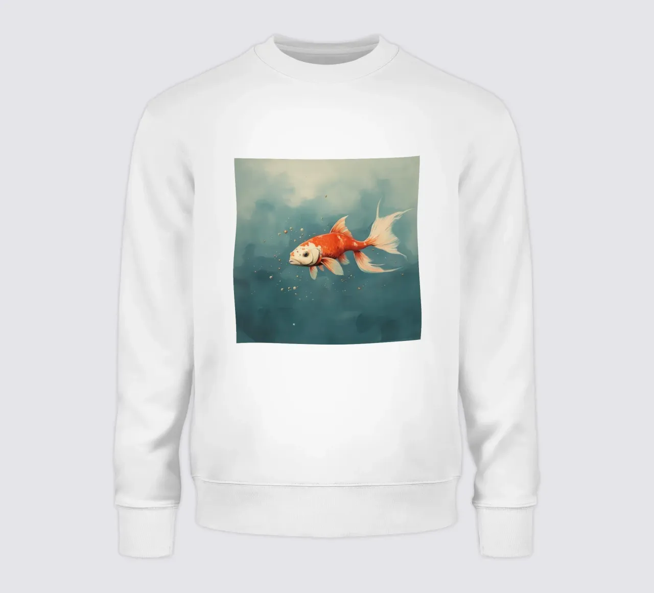Minimum Koi 3 sweatshirt by Minimal Animal Art