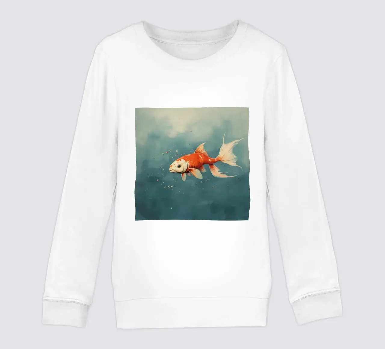 Koi minimo 3 felpa bambino da Minimal Animal Art