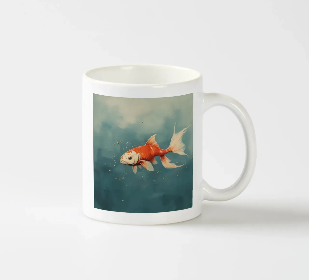 Koi minimo 3 tazza in ceramica da Minimal Animal Art