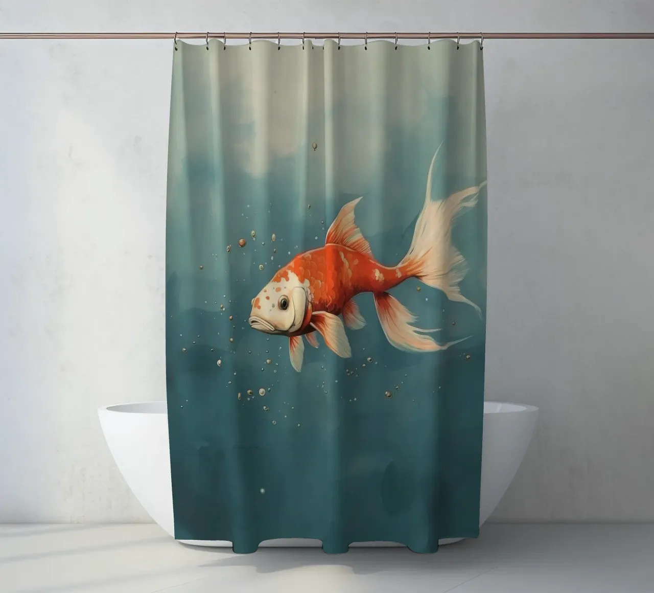 Koi minimo 3 tenda da doccia da Minimal Animal Art