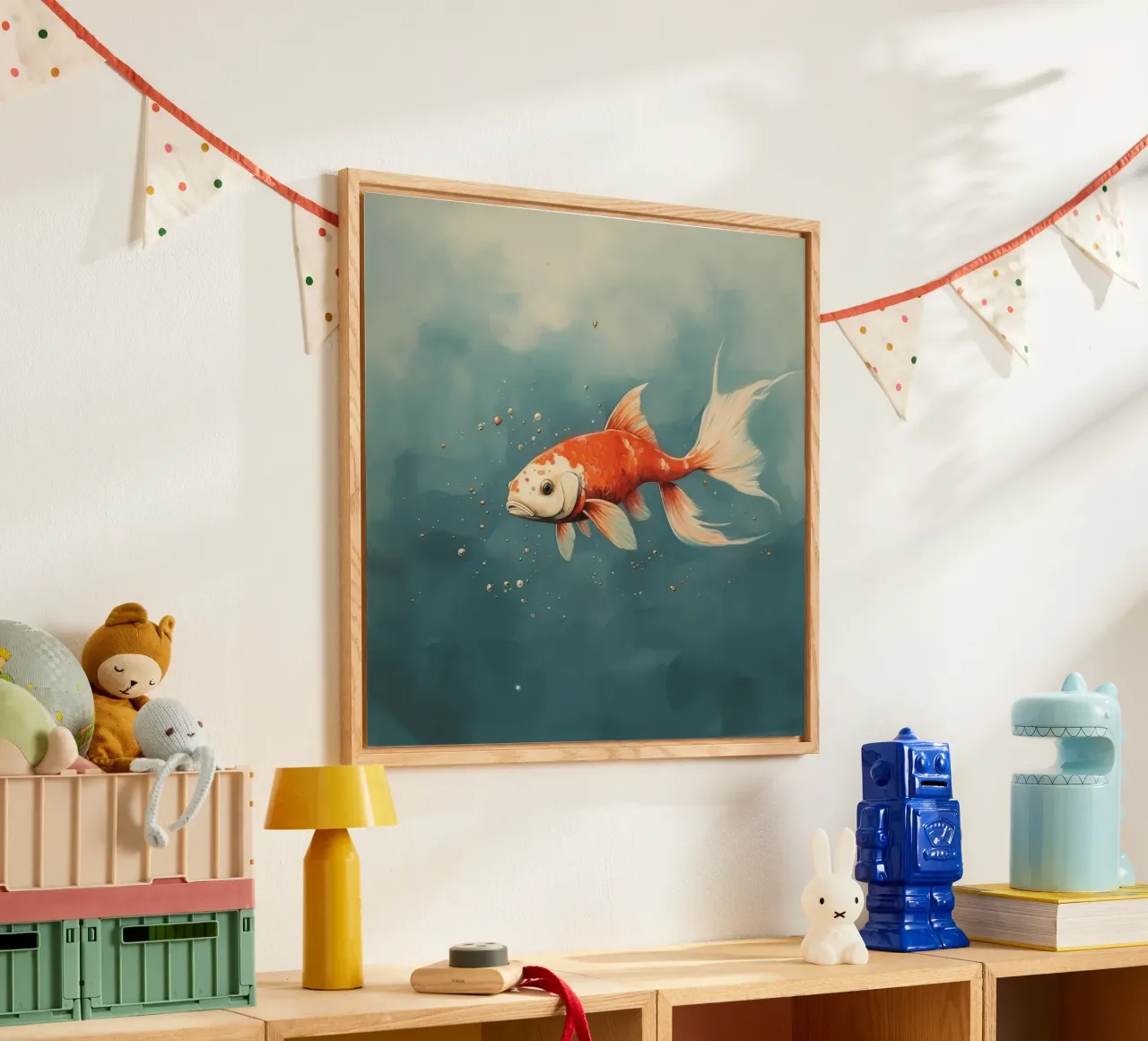 Minimal Koi plexiglass da Minimal Animal Art