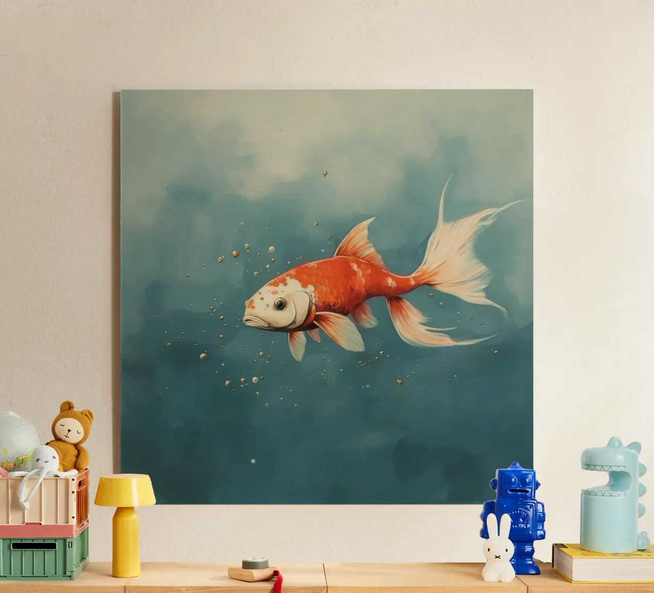 Minimal Koi plexiglass da Minimal Animal Art