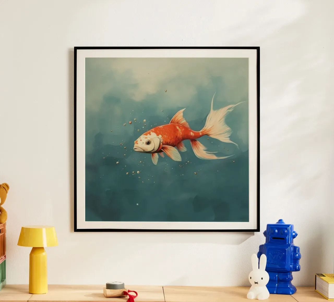 Koi minimo 3 carta hahnemühle da Minimal Animal Art