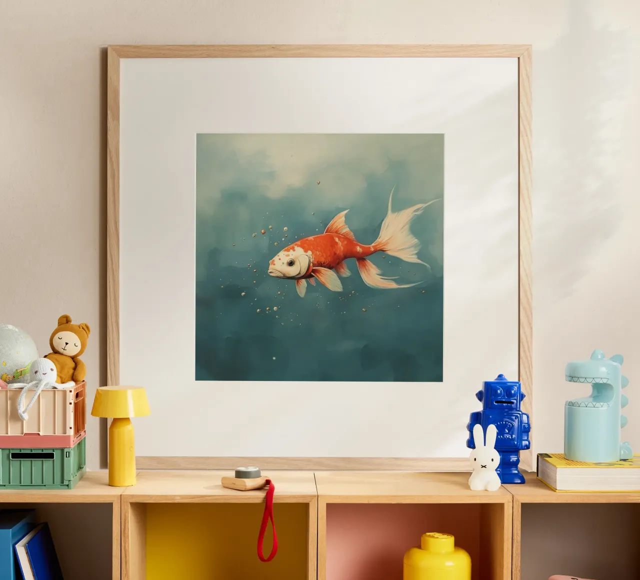 Minimo Koi product.type.poster common.byCreator Minimal Animal Art