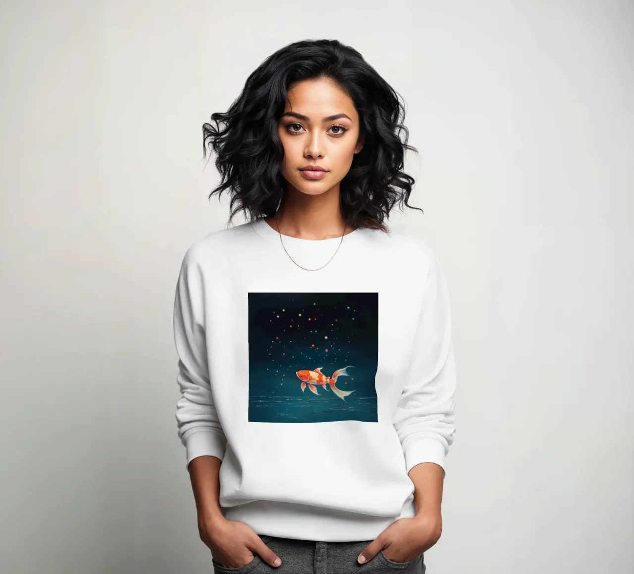 Koi minime 4 felpa da Minimal Animal Art